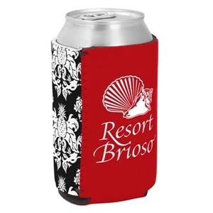Kolder Kaddy (tm) P. K. Reese (tm) - Two Tone Can Insulator With Pineapple Damask Design On One Side