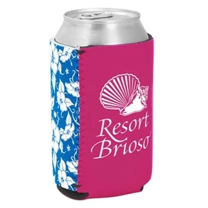 Kolder Kaddy (tm) P. K. Reese (tm) - Two Tone Can Insulator With Blue Hawaiian Design On One Side
