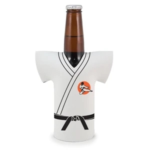 Bottle Jersey (r) - Jersey Shaped, Karate Uniform Bottle Insulator Sleeve