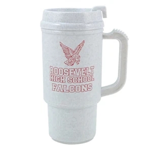 Textured Automate (tm) - 14 Oz. Granite Colored, Textured Plastic Mug With Sip-through Lid