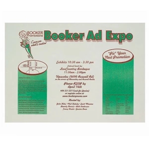 500 Line - Gray - 5 Working Days - Straight Edge Paper Place Mat, 10" X 14"