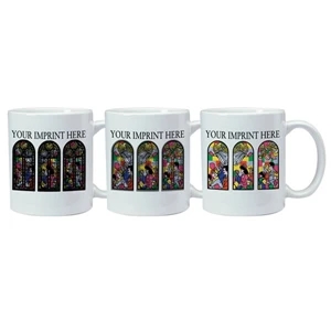 Magic Mug (tm) - 11 Oz Temperature Reactive Ceramic Mug With Spiritual Trick Design Pattern