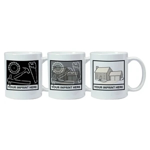Magic Mug (tm) - 11 Oz Temperature Reactive Ceramic Mug With Real Estate Trick Design Pattern