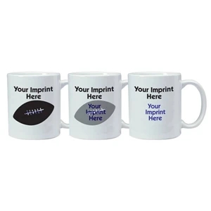 Magic Mug (tm) - Temperature Reactive Ceramic Mug With Football Trick Design Pattern, 11 Oz