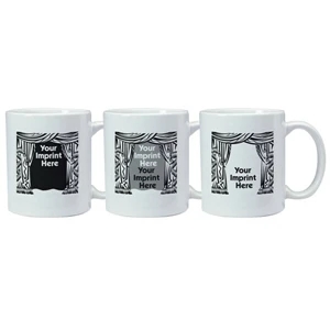 Magic Mug (tm) - 11 Oz Temperature Reactive Ceramic Mug With Stage Trick Design Pattern