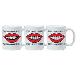 Magic Mug (tm) - Temperature Reactive Ceramic Mug With Dentist Trick Design Pattern, 11 Oz