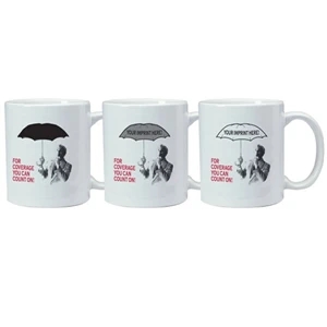 Magic Mug (tm) - Temperature Reactive Ceramic Mug With Insurance Trick Design Pattern, 11 Oz