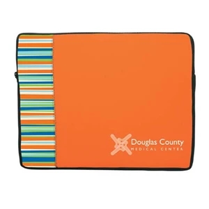 P.k. Reese (tm) - Laptop Sleeve With Outer Banks Designer Pattern Front Accent Panel And Black Gusset