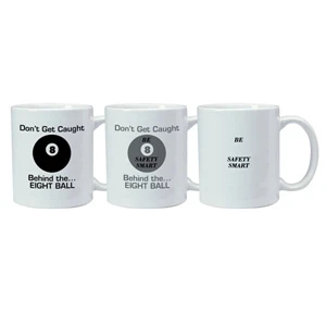 Magic Mug (tm) - Temperature Reactive Ceramic Mug With Safety Trick Design Pattern, 11 Oz