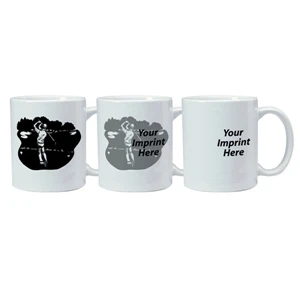 Magic Mug (tm) - 11 Oz Temperature Reactive Ceramic Mug With Golf Trick Design Pattern