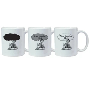 Magic Mug (tm) - 11 Oz Temperature Reactive Ceramic Mug With Idea Trick Design Pattern