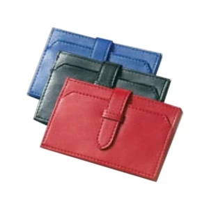Clava(r) - Fashionable Business Card/credit Card Wallet Secures Contents With Tap Closure