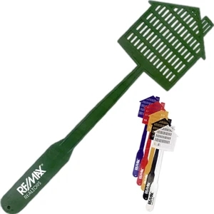 House Shaped, Flexible Fly Swatter, Available In An Assortment Of Colors
