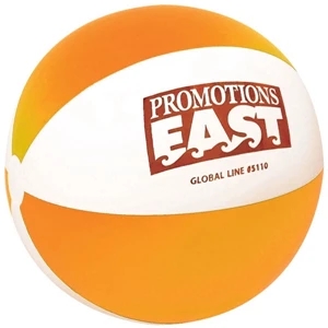 Heavy Gauge Vinyl Inflatable Classic Beach Ball With Alternating Panels, 10"