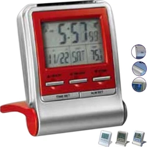 Travel Flip Cover Atomic Clock, Automatically Adjusts To Real Time Daily