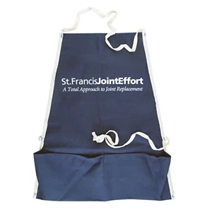 Cotton Duck Bib Apron With Center Rule Pocket And Triple Chain Stitching