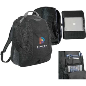 Life In Motion (tm) - Computer Backpack With Side Mesh Pocket And Side Zippered Pocket