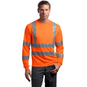 Cornerstone (r) By Port Authority (r) - 2 X L All Colors - Ansi Class 3 Long Sleeve Snag Resistant Reflective T-shirt