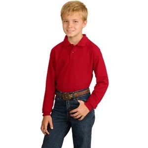 Port Authority (r) Silk Touch (tm) - Youth Long Sleeve Silk Touch Sport Shirt