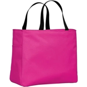 Port & Company (r) - Durable 600 Denier Polyester Essential Tote Bag With Large Main Section