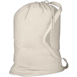 Port & Company (r) - Laundry Bag, 100% Cotton With Drawcord Closure And Shoulder Strap
