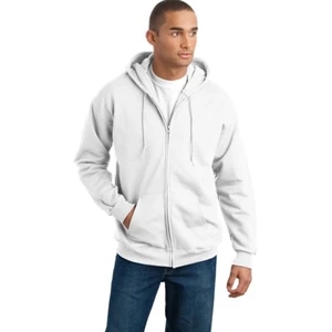 Hanes (r) - S - X L Neutrals - Full Zip Hooded Sweatshirt. 10-ounce 90/10 Cotton/poly
