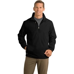 Port Authority (r) - X S - X L - 1/2 Zip Wind Jacket, 100% Polyester Shell With Pu Coating