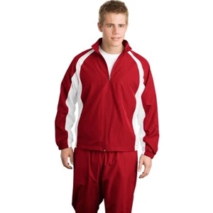 Sport-tek (r) - X S - X L All Colors - Full Zip 5 In 1 Warm-up Jacket With Mesh Lined Sleeves
