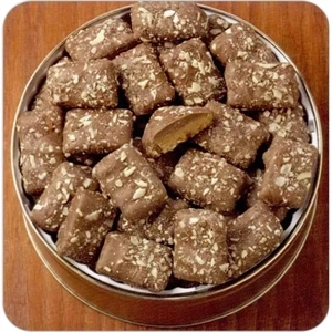 English Toffee Designer Gift Tin.; 6 11/16" X 1 13/16" Dimensions; 16 Oz