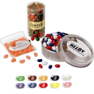 Jelly Belly - Small Movie Reel Tin With Three Jelly Belly Flavors. Net Weight: 1 Lb. 8 Oz