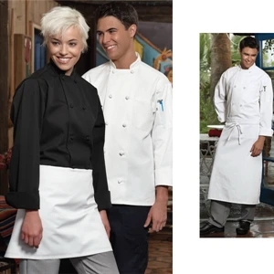 Poly Cotton Twill 4-way Apron With Reinforced Bar Tacking And 39" Ties, Blank
