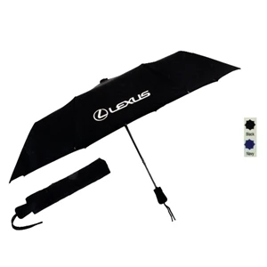 The Element - Automatic Opening Umbrella With 42" Arc, Matching Nylon Sleeve And Rubber Handle