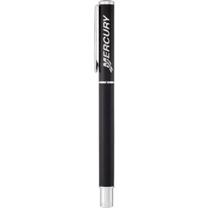 Pedova (tm) - Roller Ball Pen With Removable Brass Cap, Brass Barrel, And Vinyl Wrap