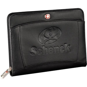 Wenger (r) - Jr. Padfolio Zippered Closure. Front Cover Pocket. Gusseted Document Pocket