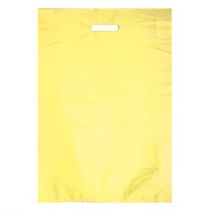High density embossed die cut bag
