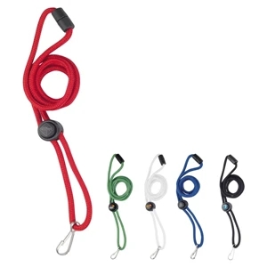 X Zibit - Rope Lanyard Includes Breakaway Cord. Adjustable Round Slide Button And Metal Hook