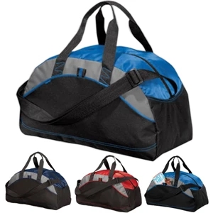 Port & Company (r) - Small - Contrast Duffel With Contrast Top And Stitching, 600 Denier Polyester