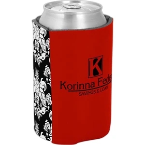 Pocket Coolie (r) - Two-tone Can Insulator, Designer Pattern, 1/8" Thick High-density Scuba Foam