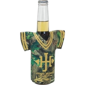 Camo Bottle Jersey (tm) - Trademark Camouflage Bottle Insulator Sleeve, High-density Open-cell Scuba Foam