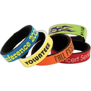 Promo Wrist Band (tm) - Youth Wristband With Your Promo, Youth, High Quality Neoprene (wet Suit Material)