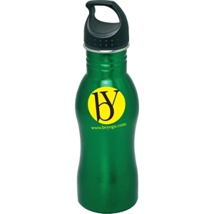 Penguin Junior - Green - 18 Oz Stainless Steel Water Bottle With Sport Top