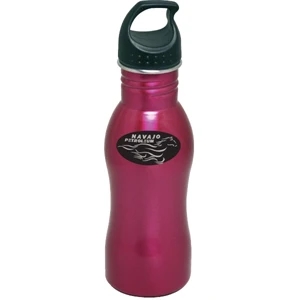 Penguin Junior - Pink - 18 Oz Stainless Steel Water Bottle With Sport Top