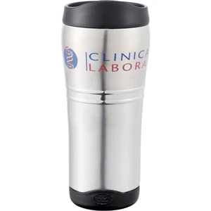 Cutter & Buck (r) Performance Series - Silver 16 Oz Stainless Steel Tumbler With Stainless Steel Liner