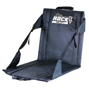Black - Deluxe Stadium Cushion Made Of 420d Polyester Fabric With Foam Cushion