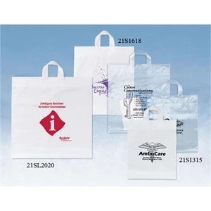 Elephant - Plastic Bag With Soft Loop Handles, Reinforced Fold-over Tops And Bottom Gussets