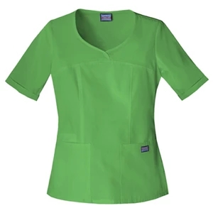 Cherokee - Aloe - Sa4746 Cherokee Novelty V-neck Scrub Top - 15 Colors Available