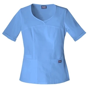 Cherokee - Ciel - Sa4746 Cherokee Novelty V-neck Scrub Top - 15 Colors Available