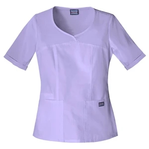Cherokee - Orchid - Sa4746 Cherokee Novelty V-neck Scrub Top - 15 Colors Available