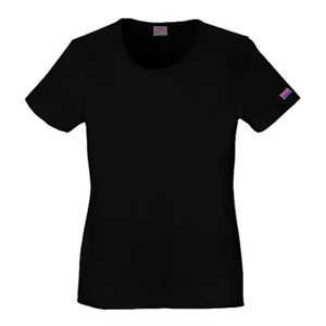 Cherokee - Black - Sa4808 Cherokee Short Sleeve Tee - 3 Colors Available