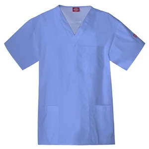Dickies (r) - Ciel Blue - Sa816406 Dickies Men's Utility Scrub Top - 9 Colors Available